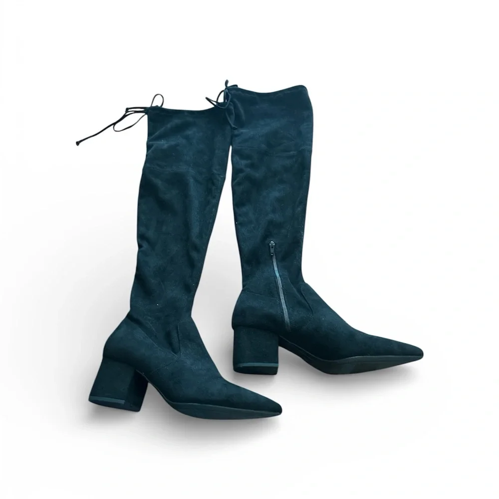 A New Day “Greta” Elegant Black Knee-High Boots size 11 NWOT
